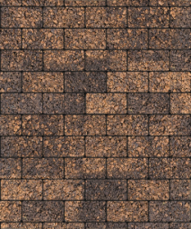 Тротуарная плитка Поревит Прямоугольник Гранит Сиена 200х100х60 мм