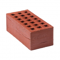 Кирпич лицевой керамический «Терракотовый» «Кора дуба» пустотелый утолщенный