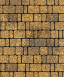 Тротуарная плитка Поревит Классико Янтарь 60 мм 3 камня