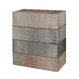 Кирпич лицевой керамический «Красный» «Флеш Ультра Рустик» с пепельной посыпкой пустотелый одинарный