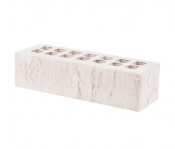 Кирпич лицевой керамический «Белый» «Скала» пустотелый Евро 0.7НФ