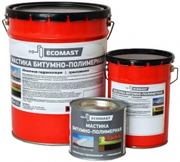 Мастика битумно-полимерная Ecomast металлическое ведро 5 л