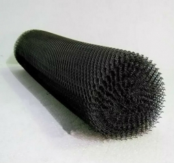 Сетка рабица d=2.0 мм, ячейка 25x25 мм, 1,5x10,0 м черная