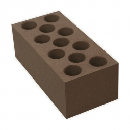 Кирпич лицевой силикатный «Коричневый» пустотелый утолщенный